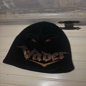 Y2K STAR WARS DARTH VADER  Torque Beanie Cap Fitted Lucas Films Excellent Cond .